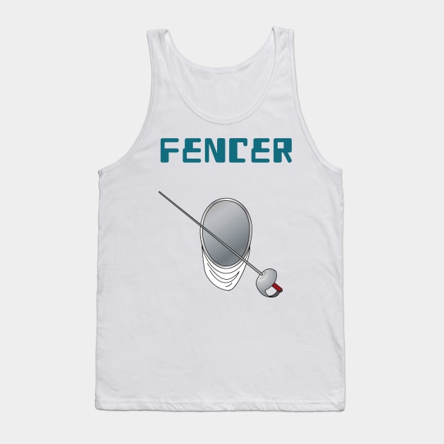 Fencer game - fencing sport Tank Top by 4wardlabel
